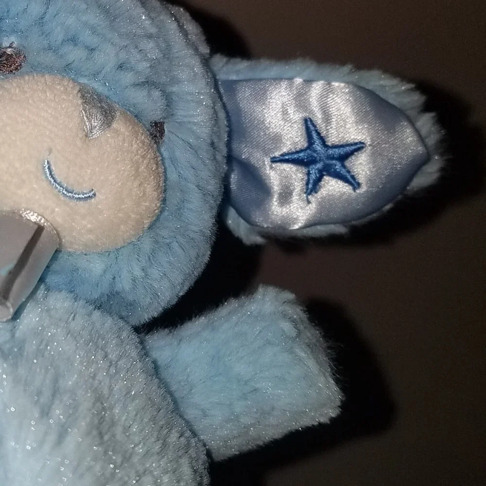 Little Me Blue Puppy Dog Plush Lovey Baby Toy 7